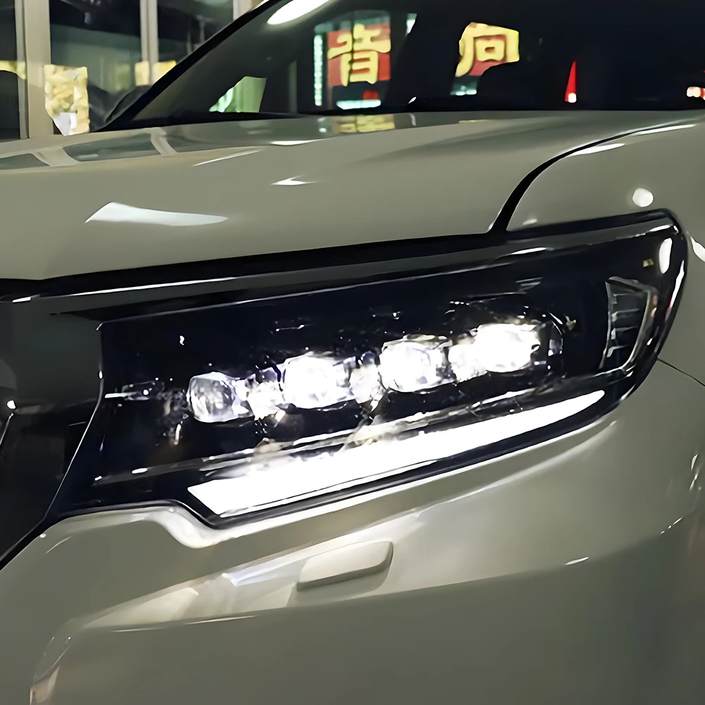 Автомобильная фара для Toyota Prado 2018-2023 светодиодная автоматическая обновленная