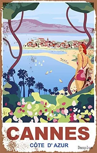

Винтажные барные знаки в стиле Канны, винтажные жестяные знаки, 8x12 дюймов