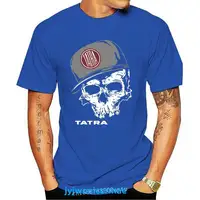Tee  Tatra Truck 148 813 77 97 603 T111 700 815 T97 Man Skull T-Shirt Brand   Fashion Man Cotton Clothing Cartoon T Shirts