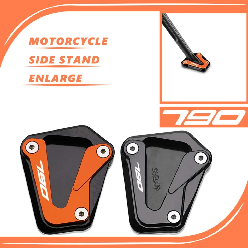 

Motorcycle For 790 DUKE DUKE790 790duke Side Stand Enlarge Foot Plate Extension Kickstand Pad 2017 2018 2019 2020 2021 2022 2023