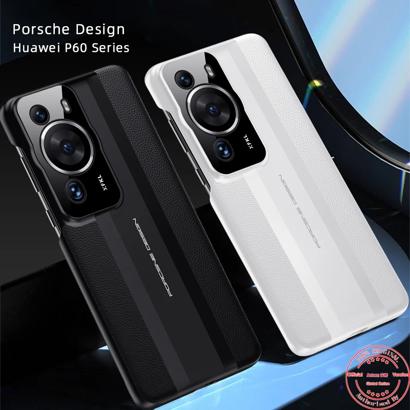 

Anteen for Huawei P60 Pro Track Series Plating Shockproof Case Lens All-inclusive Protection Business Luxury Leather Cover