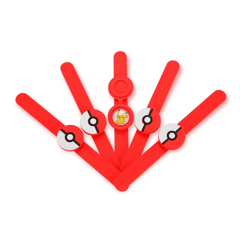 

Покемон, японский мультфильм, эльф, шар, Пикачу, маленький огонь, дракон, силиконовое кольцо, забавные детские игрушки, подарок на Рождество