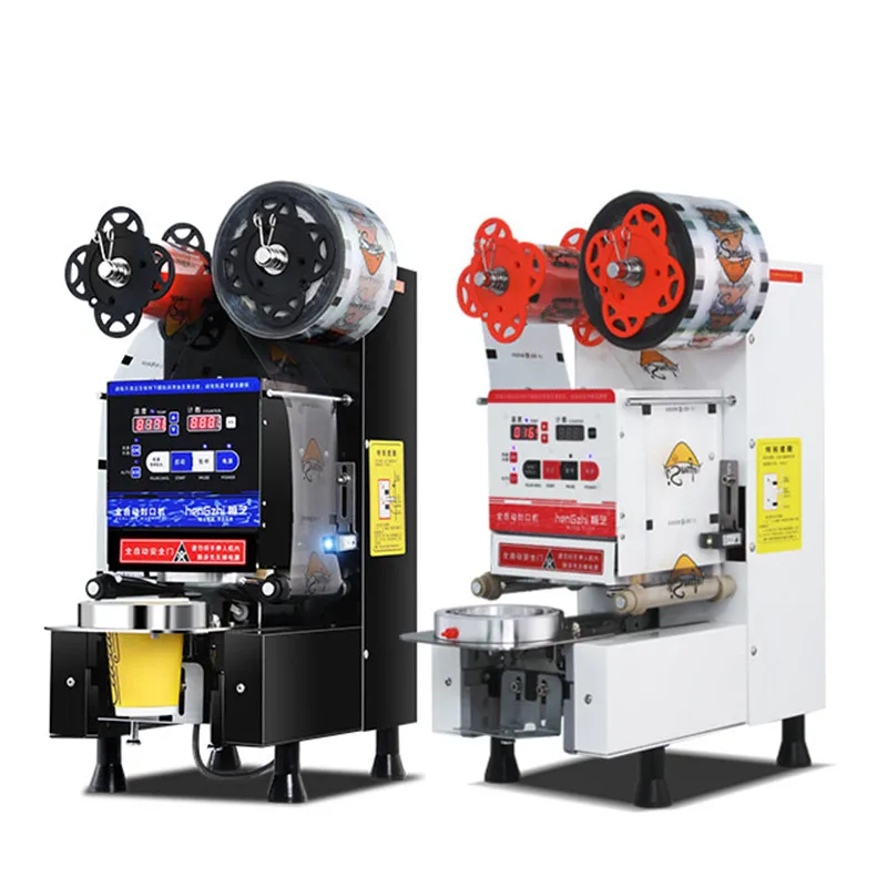 

Fully Automatic Cup Sealing Machine Professional Stainless Steel Boba Tea Filler And Sealer For Bubble Tea Equipment 90/95mm