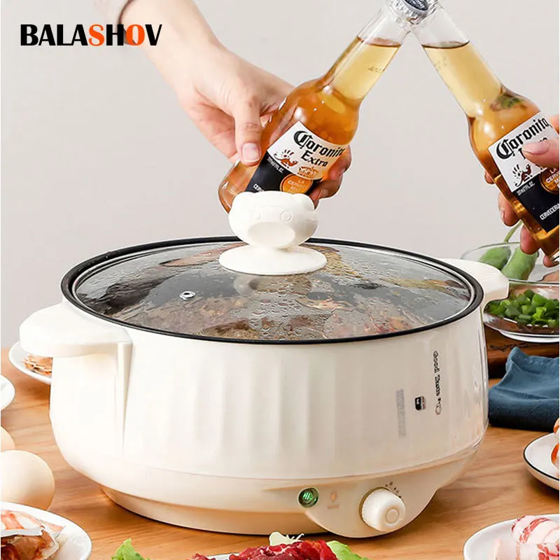 Electric Cooker 1.7L Small Rice Cooker 1-2 People Multicooker Household Non-stick Hot Pot Electric Steamer Cooking Appliances