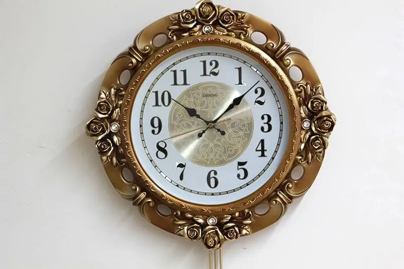 

Маятниковые настенные часы, кованые железные потоки с узором, mekanmalı Clock