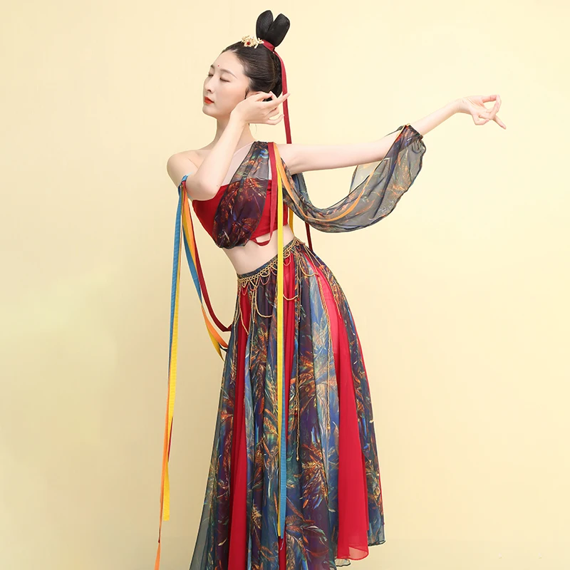 Танцевальное платье Dunhuang Kweichow экзотическое классическое элегантное в китайском