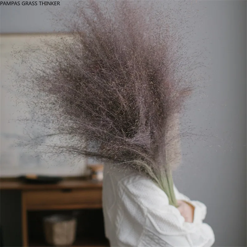 

50pcs Dried muhly grass bouquet pure natural flower bouquets muhly grass bunch for home wedding decor