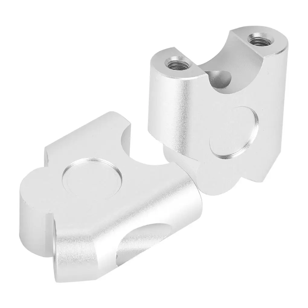 

2 Pieces Aluminum Alloy Handlebar Riser Handlebars Mount Adapter Motorbike