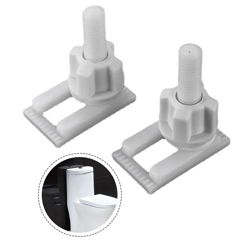 

Hinge Screw Toilet Hinge Screws And Bottom Bolt Fixing Plastic Rectangle Toilet Lid Hinge Screw Universal White