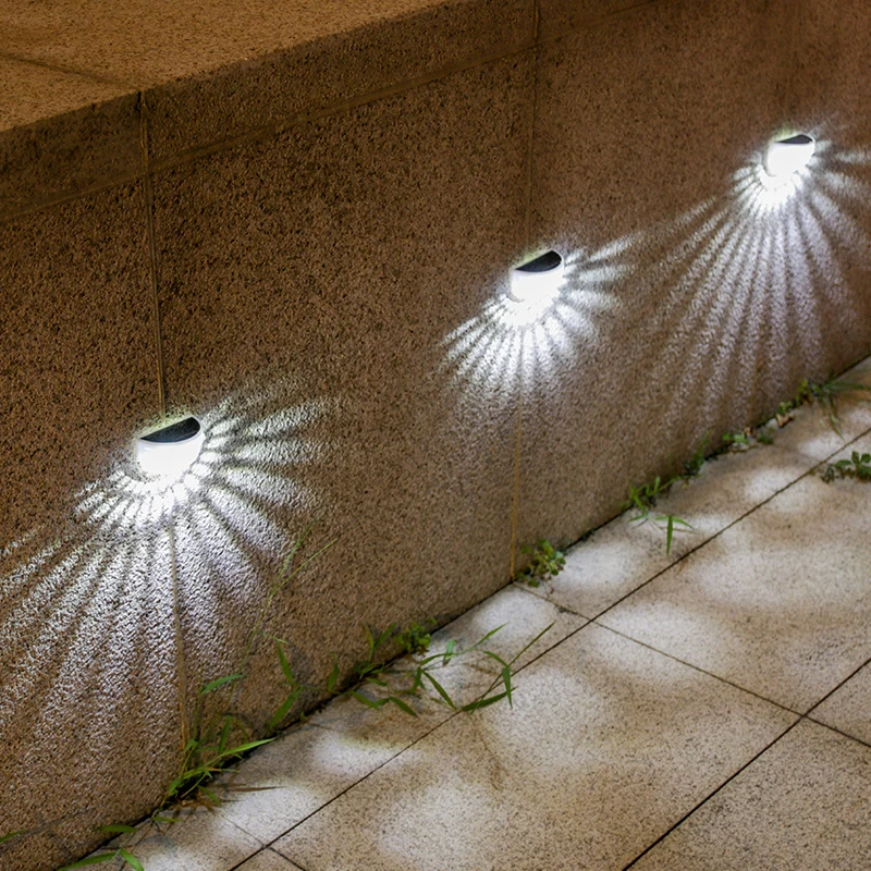 Набор Из 2 Солнечных Ламп Наружное Водонепроницаемое Настенное Освещение