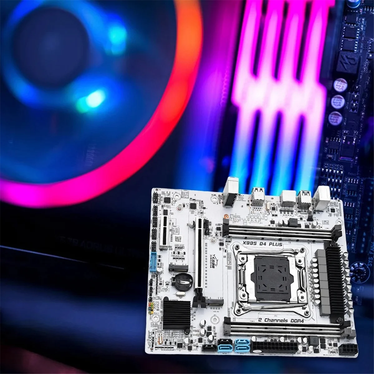 X99S D4 PLUS Компьютерная материнская плата 4XDDR4 LGA2011-3 USB3.0/2.0 SATA 3.0/2.0 Поддержка