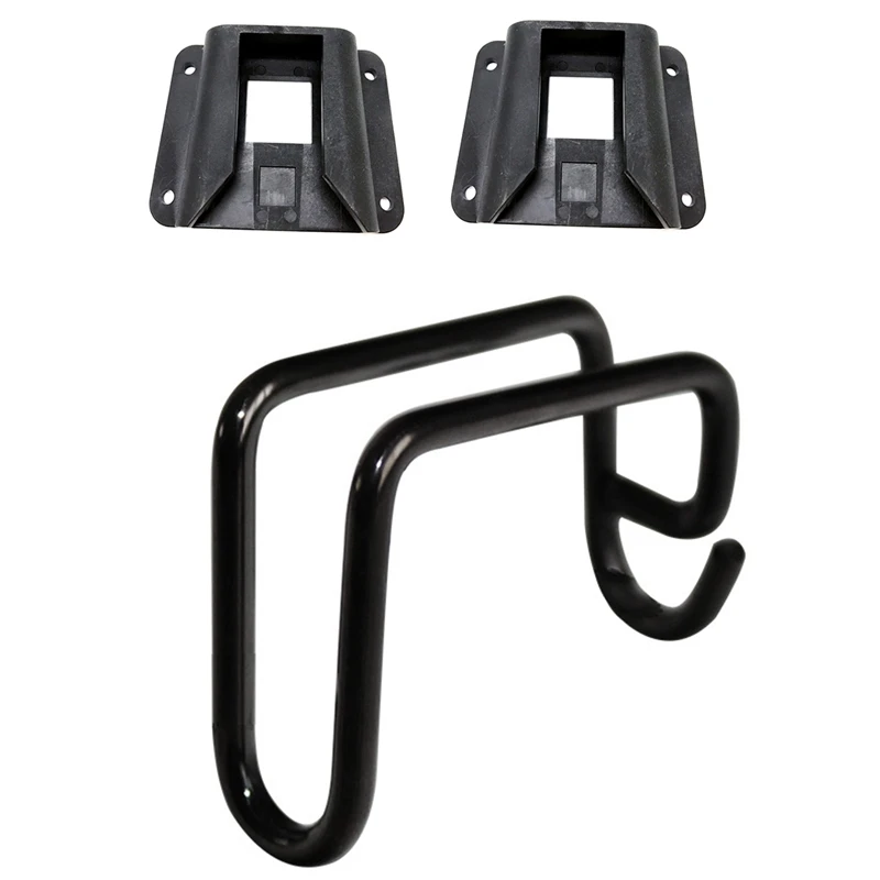 

HOT 2Pcs Bike Carrier Block Adapter & 1X Bicycle Fork Hook Bike Titanium Alloy E Type Pothook Used For Brompton
