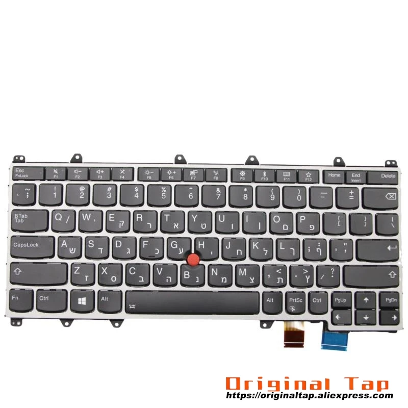 HB Hebrew IL Israel Клавиатура с подсветкой для Lenovo Thinkpad X380 Yoga 370 01EN441 01AV730 01HW669 01HX114