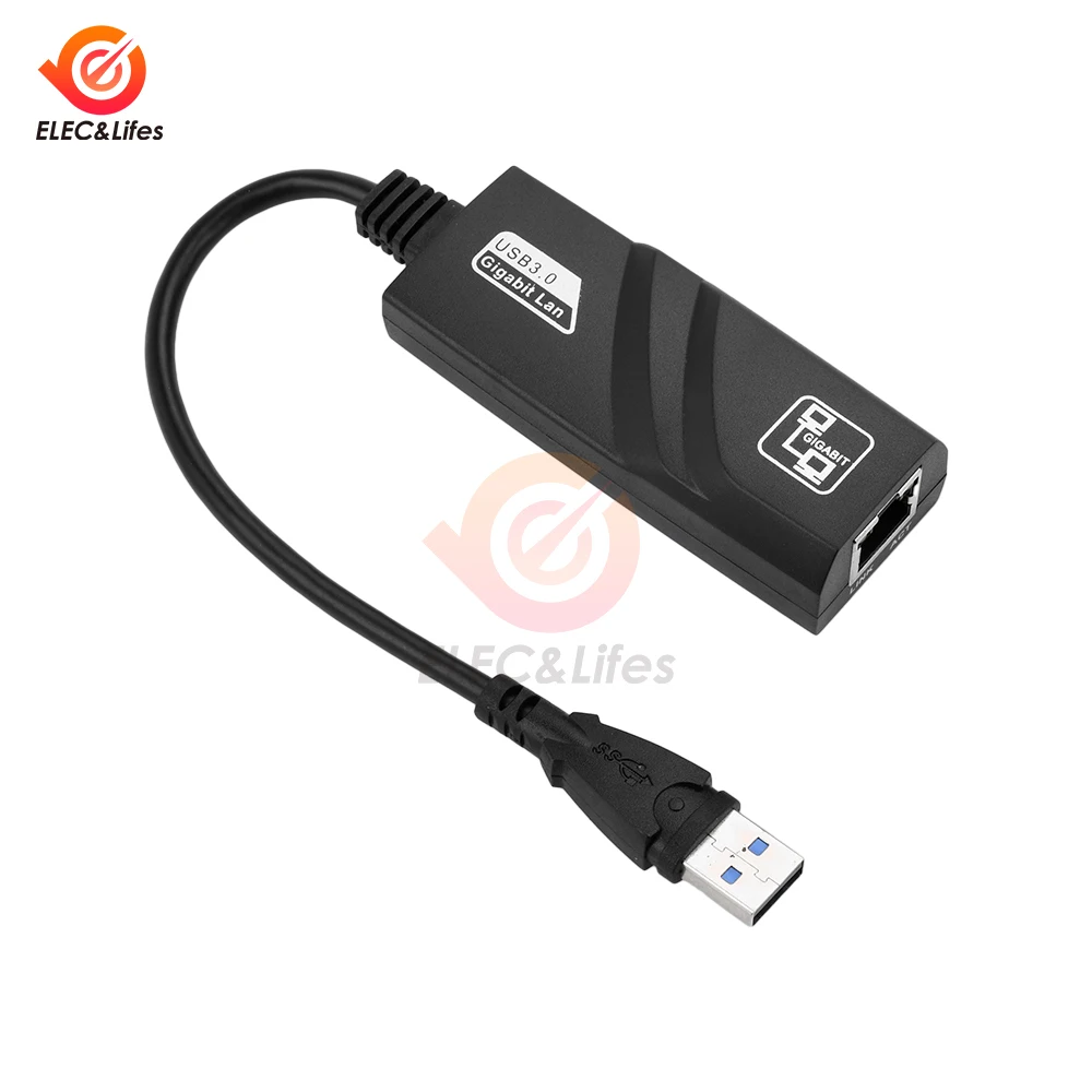 

Сетевой адаптер USB3.0 к Rj45 1000 Мбит/с RTL8153 Lan Ethernet-адаптер Сетевая карта 10/100/1000 Мбит/с для ноутбука Macbook Win10/11