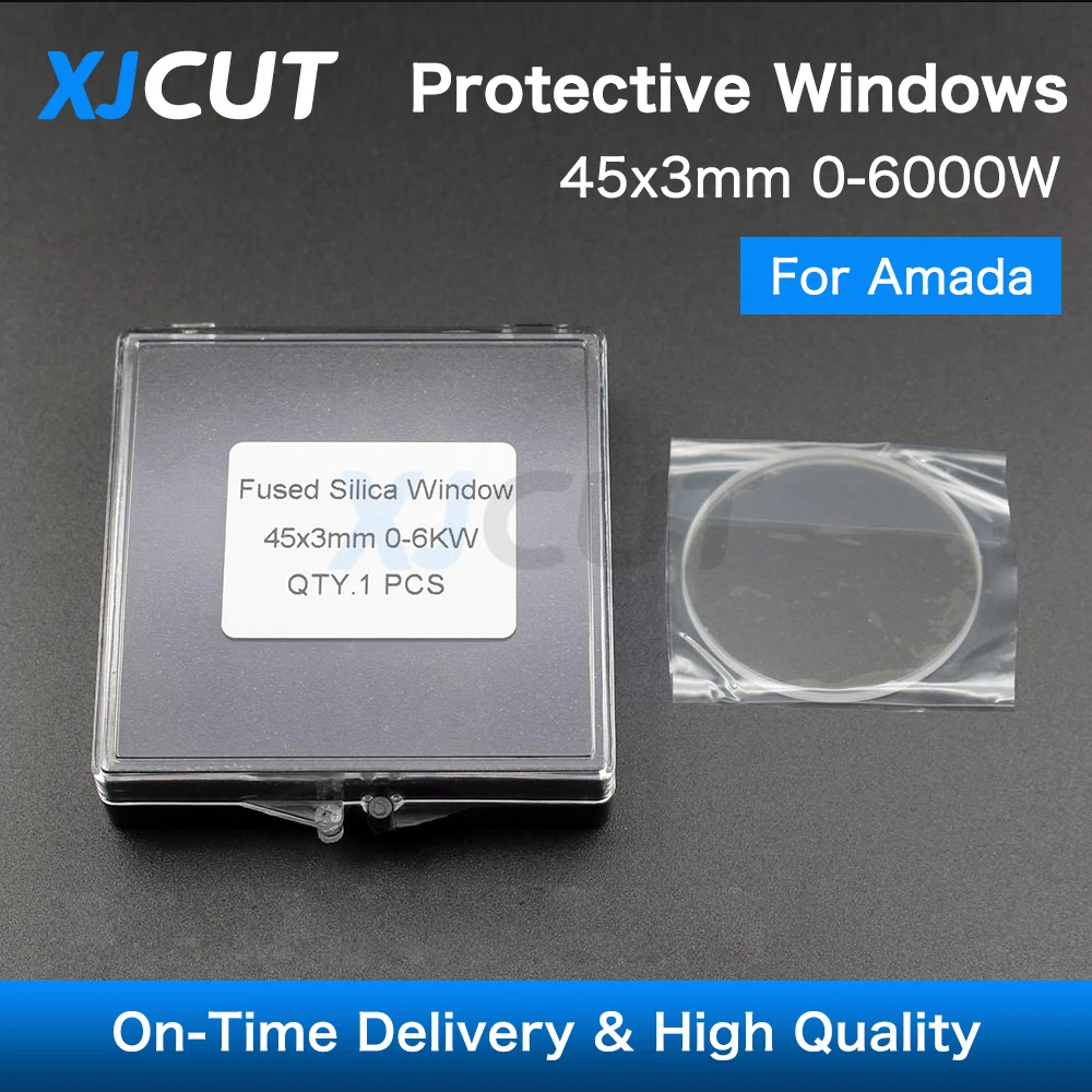 

XJCUT High Power Fiber Laser Protective Lens/Windows 45*3mm Import Quartz For 0-6KW Amada Fiber Laser Welding Cutting Machines