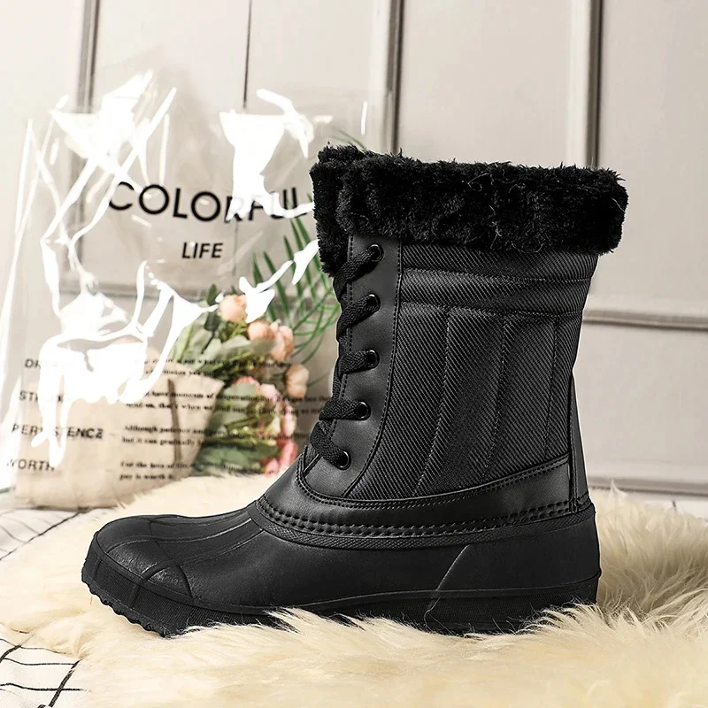 

Winter Hot Sale Casual Snow Boots for Women Plush Warm Lined Female High Shoes Fashion Comfortable Botas Mujer Quality All-match