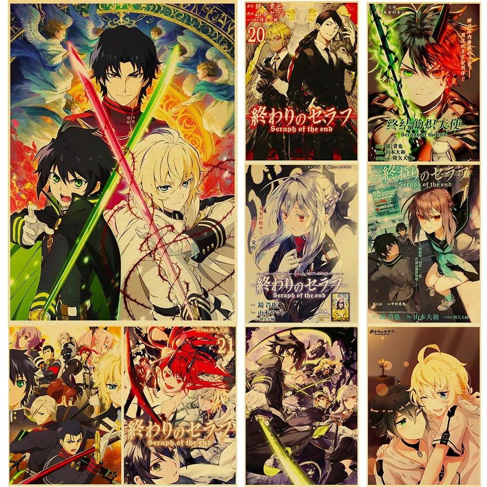 

Seraph Of The End Prints Posters Korean Wall Decor Exquisite Sticker Popular Personalized Art Picture Creative Bedroom Painting