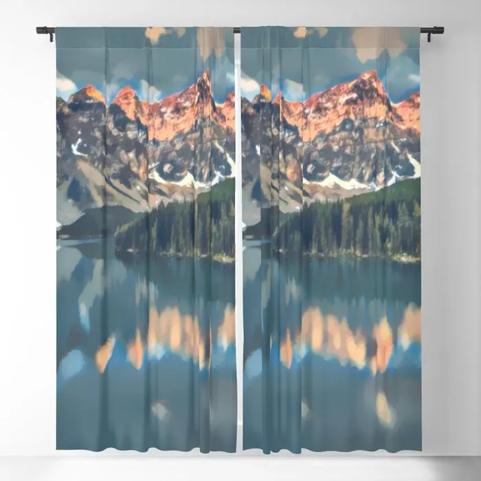 

Затемняющие шторы Serenity 1, оконные занавески с 3D принтом для спальни, гостиной, декоративные оконные принадлежности