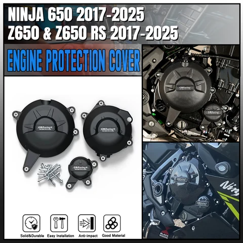 Защитная крышка двигателя мотоцикла для KAWASAKI Z650 NINJA 650 Z650RS 2017-2021 2022 2023 2024 2025 для GB Racing крышка двигателя