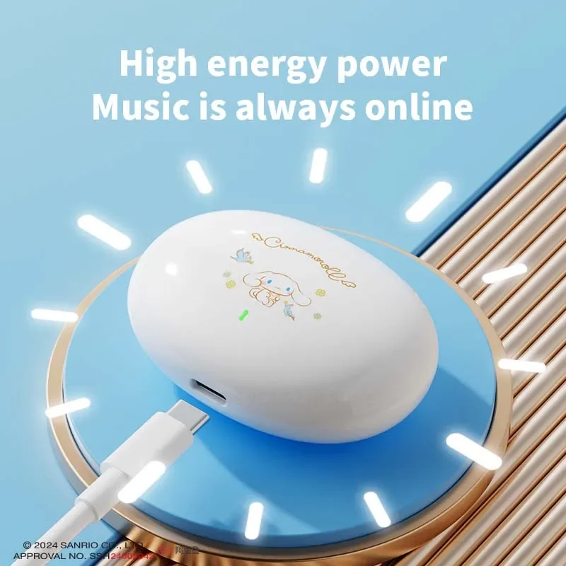 Sanrio Hello Kitty TWS наушники S90 милые Kuromi Bluetooth 5 4 беспроводные гарнитуры Kawaii Cinnamoroll