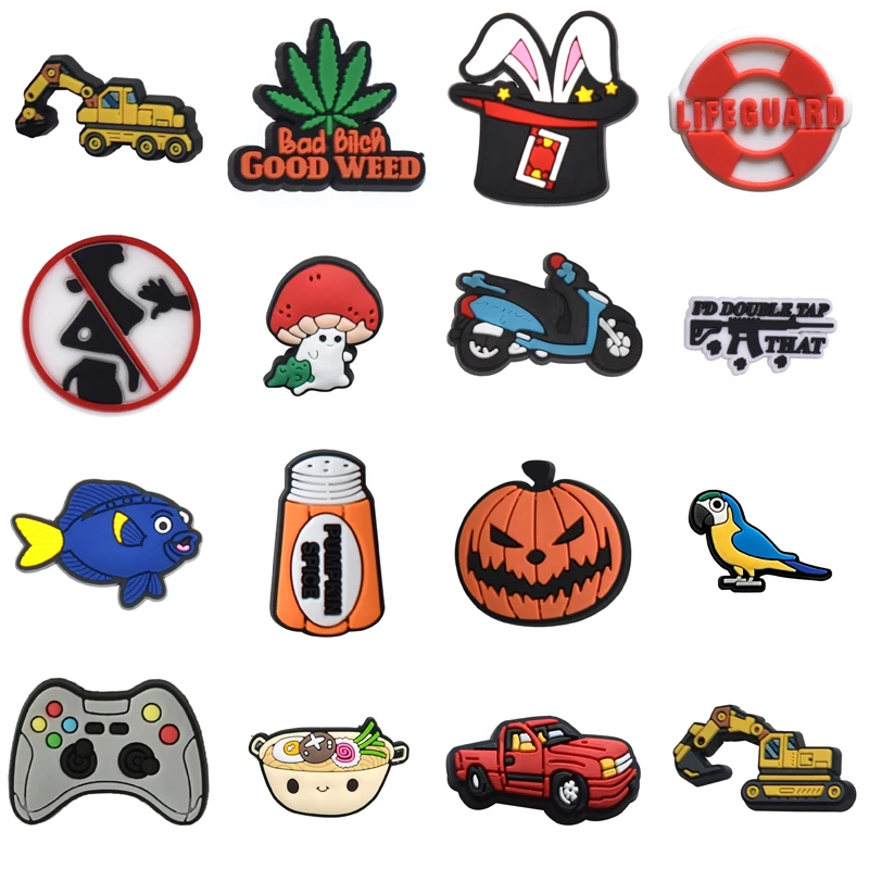 

Set Jeans Boy Shoes Accessories Girl Packs Shoe Charms Kids Decorations for Crocs Men Para Pins Gifts Wholesale Bulk Women Charm