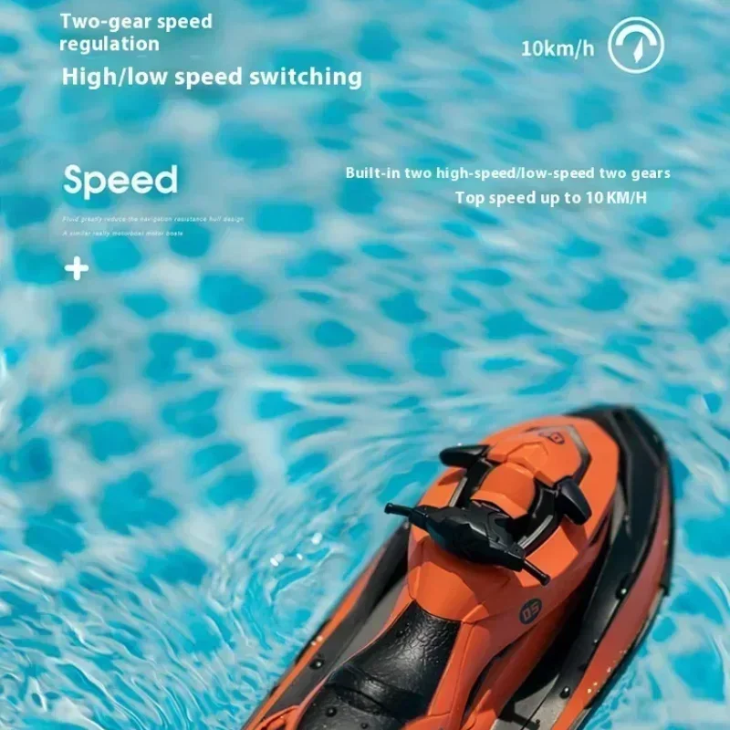 Скоростная лодка с дистанционным управлением 2 4g Rc Jet Ski миниатюрная