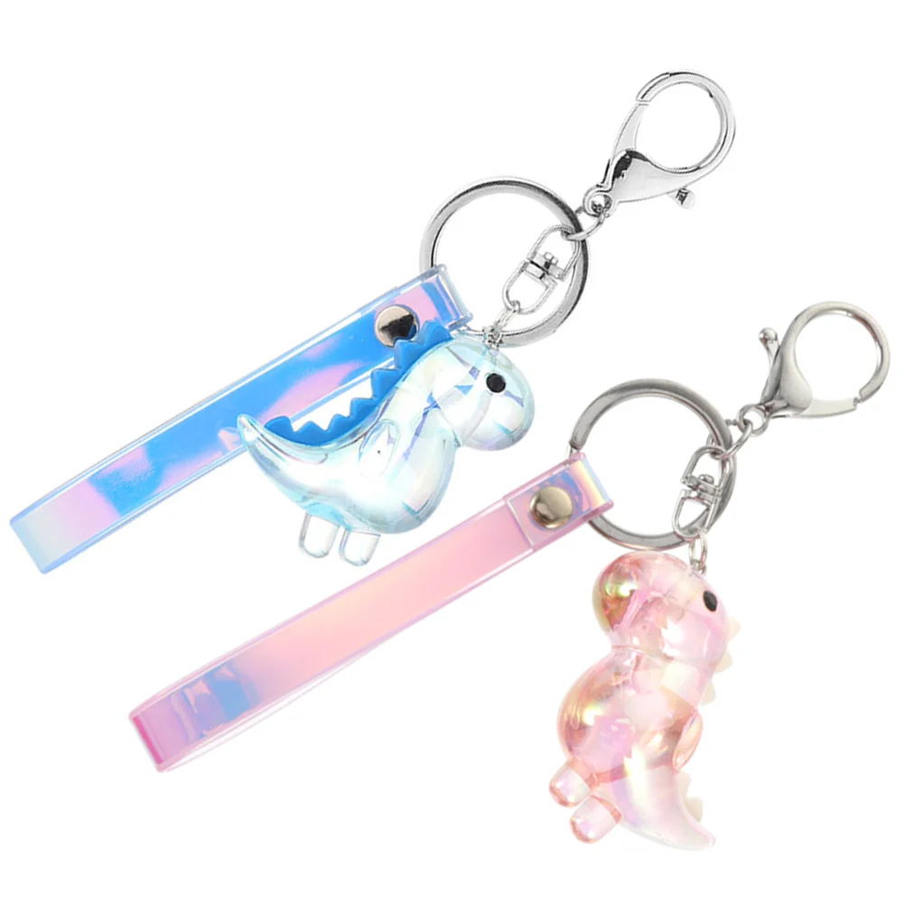 

2Pcs Keychain Acrylic Key Ring Decorative Bag Pendant Key Chain