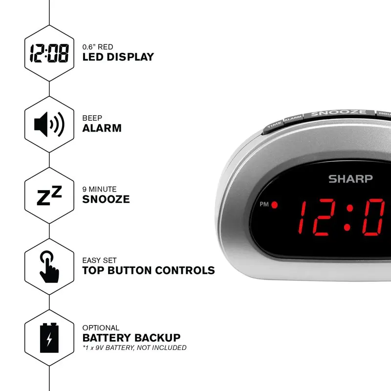 

Gorgeous Cosmic Silver Alarm Clock with Easy Set, Effortless Controls for Hassle-Free Wake-Ups! Home decoration luxury Watch par
