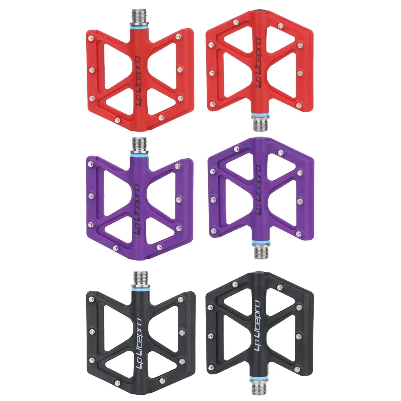 

918E Durable and Folding Mountain Bike Pedals Nylon Folding Pedals Bicycle Pedals