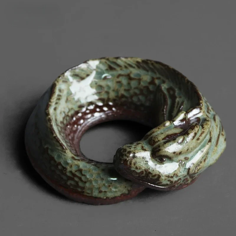 Rock Mine Керамика Глина Китайский Дракон Чай Домашнее животное Ручная работа Ретро