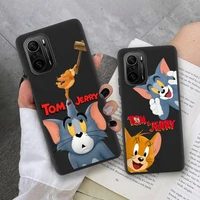 cartoon tom and jerry cat mouse phone case for xiaomi mi note 11 10 9 8 6x 11x lite 9t cc9 pro se