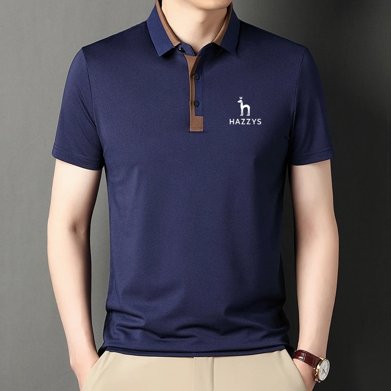 

Рубашка-поло мужская с коротким рукавом и отложным воротником, брендовая сорочка с логотипом, Повседневная модная одежда, лето