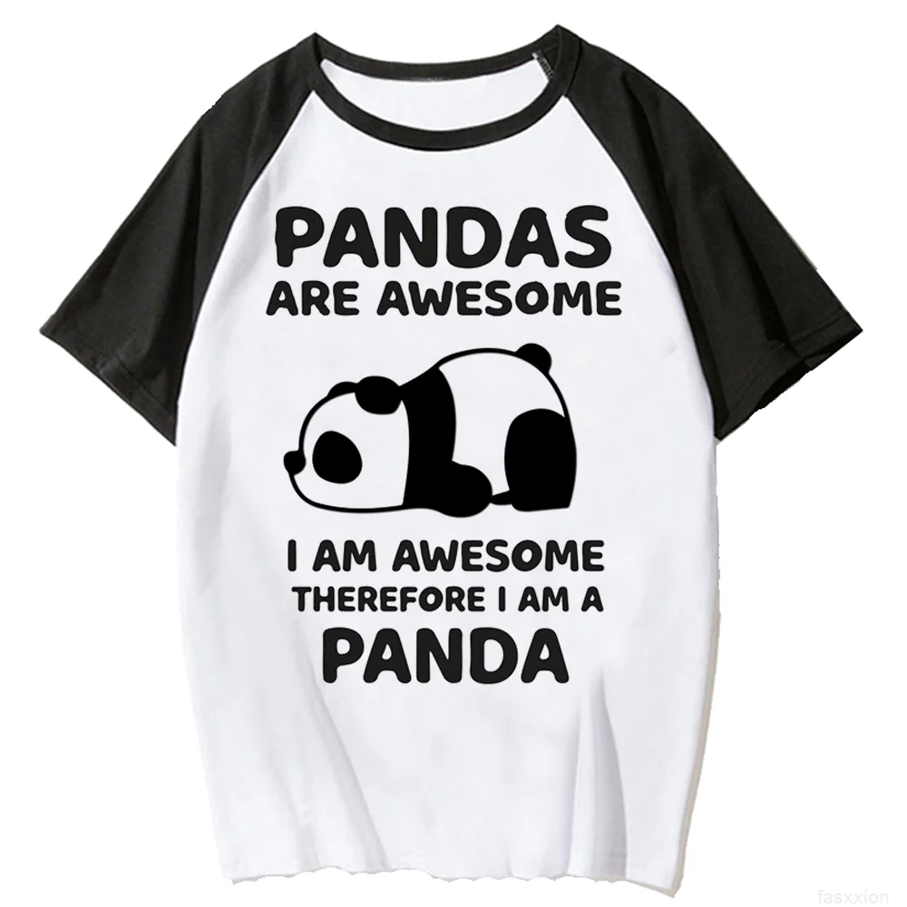 

Panda Print Tee women comic t shirt female 2000s streetwear clothes