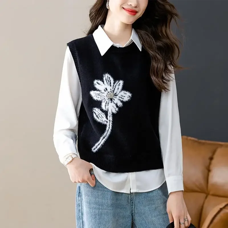 Женский свитер короткий зеленый жилет укороченный вязаный в клетку кардиган