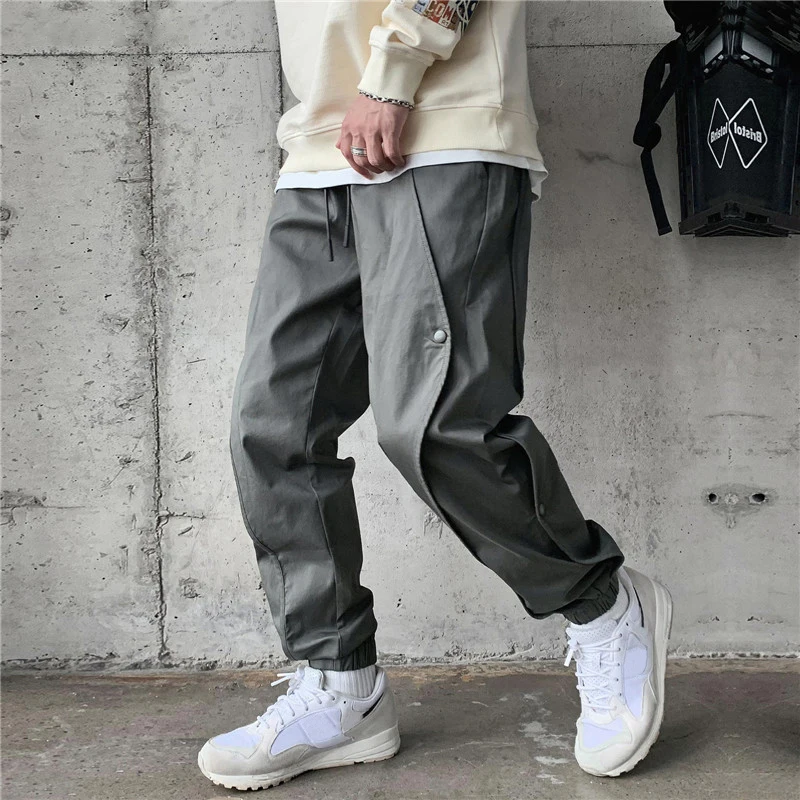 Man Cargo Pants Breathable Trousers Mens Fashion Overalls Men Comfortable Pure Color
