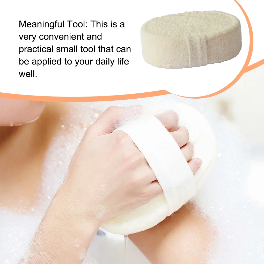 

Soft Natural Loofah Sponge Replacement Bathroom Shower Rub Whole Body Exfoliating Scrub Massage Brush Bathroom Shower Supplies