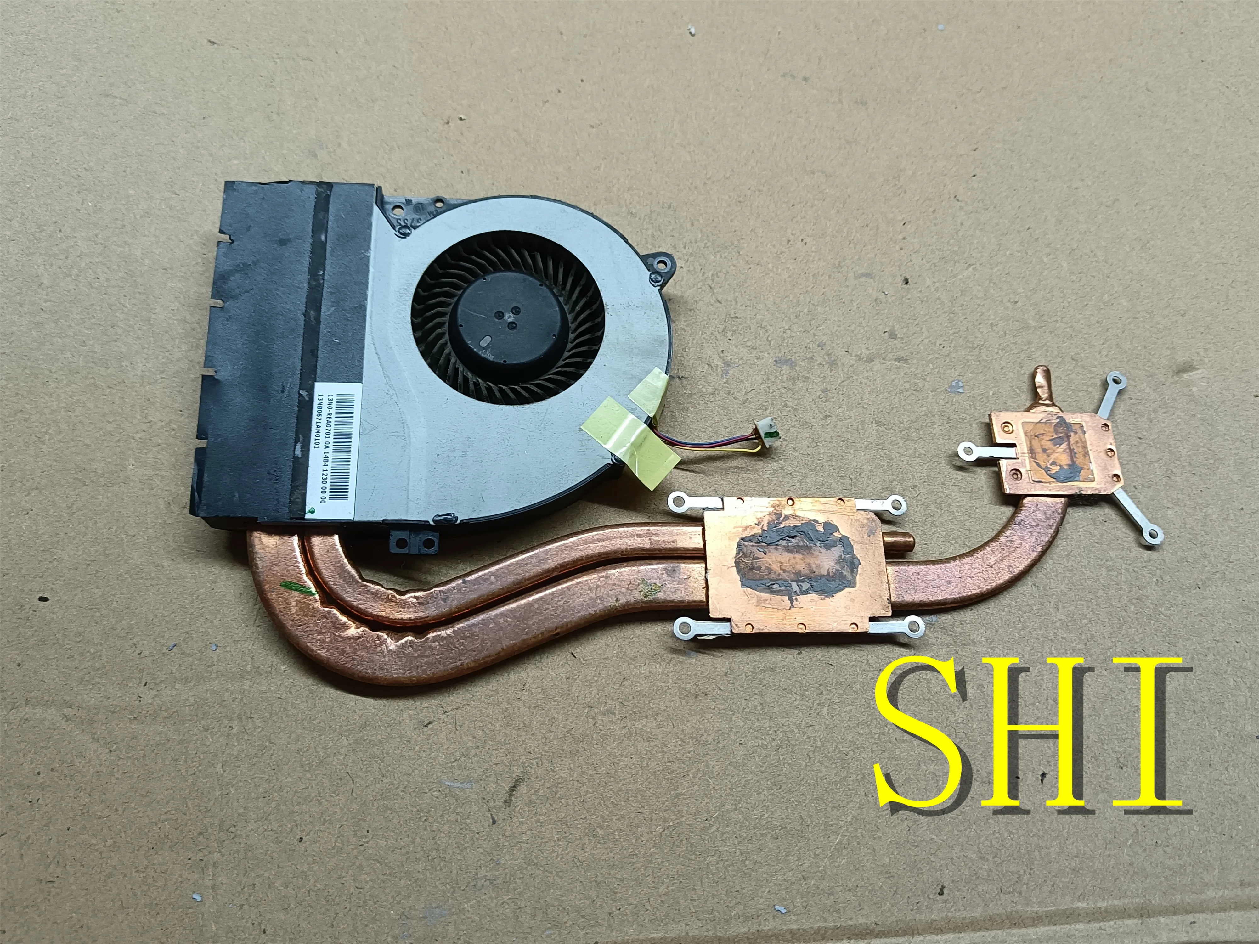 Кулер для охлаждения процессора ноутбука ASUS X450C X450 13N0-REA0701