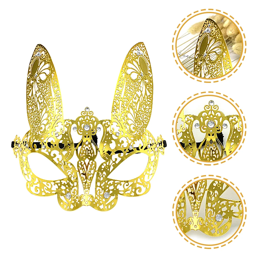 

Bunny Mask Half Face Party Eye Prop Masquerade Lady Masks Alloy Carnival Prom Women Miss