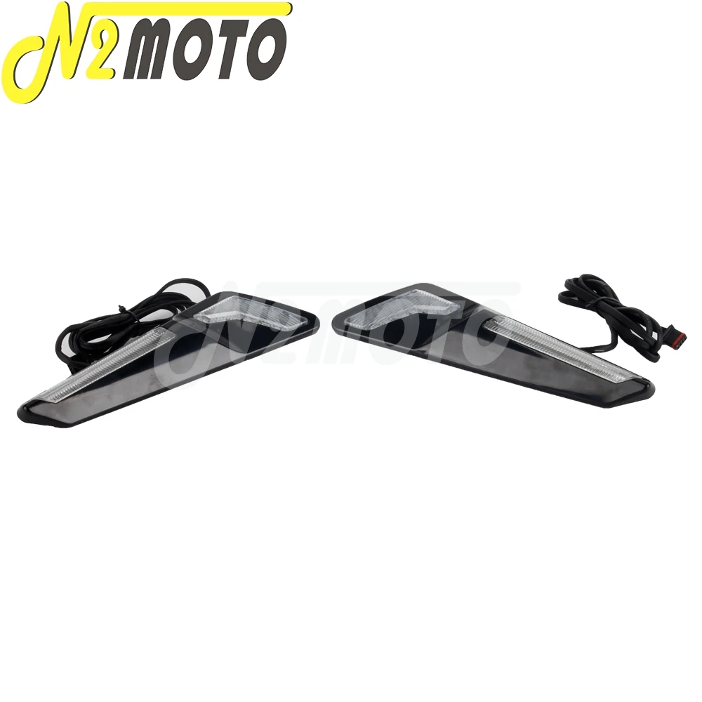 Черные хромированные светодиодные фары для мотоцикла Honda GL1800 Gold Wing GL 1800 Tour F6B 2018 2019