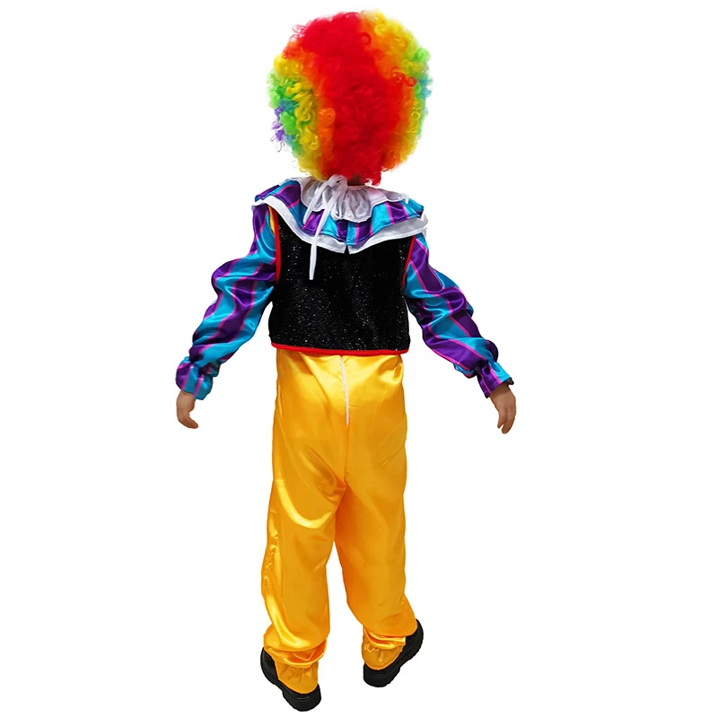 Карнавальные детские забавные костюмы клоуна костюм на Хэллоуин для мальчиков и