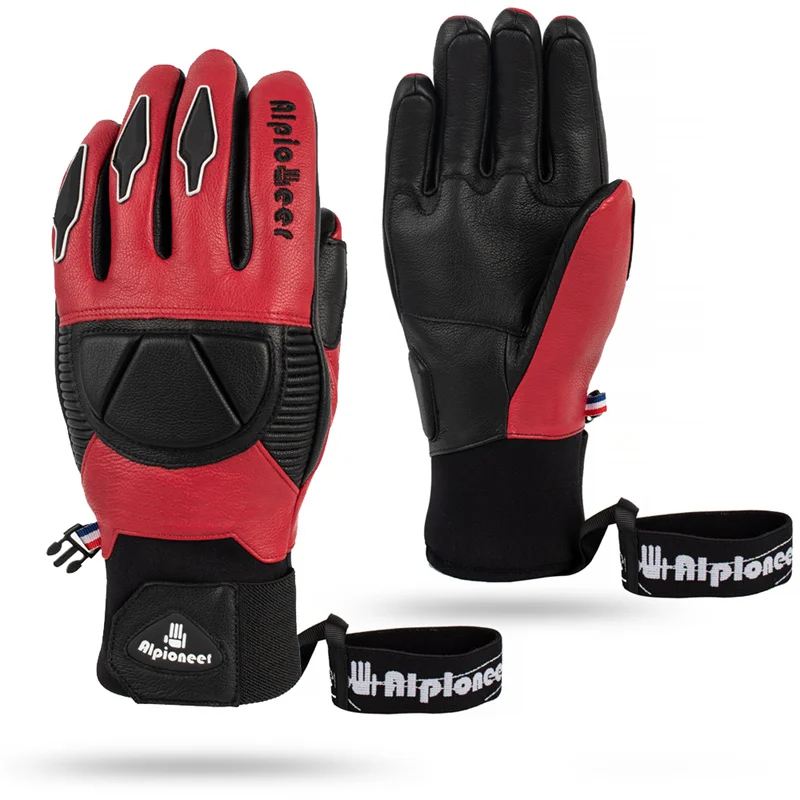

Winter Ski Snowboard Gloves Snow Winter Warm Leather Gloves Men Women Waterproof Professional Snowmobile Cycling Skiing Mittens