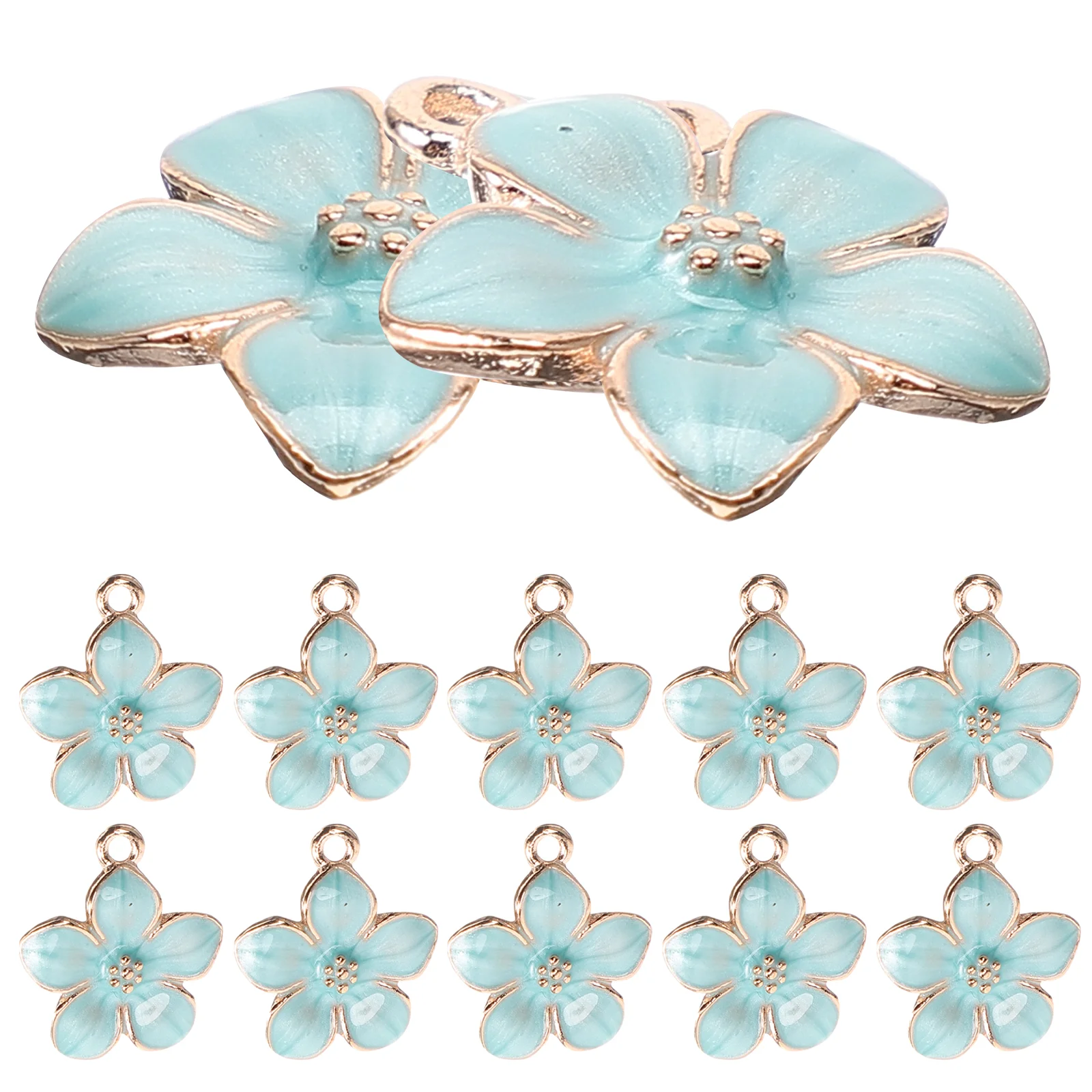 

Cherry Blossom Pendant Flower Decorations Charms Jewelry Making DIY Beads Dainty
