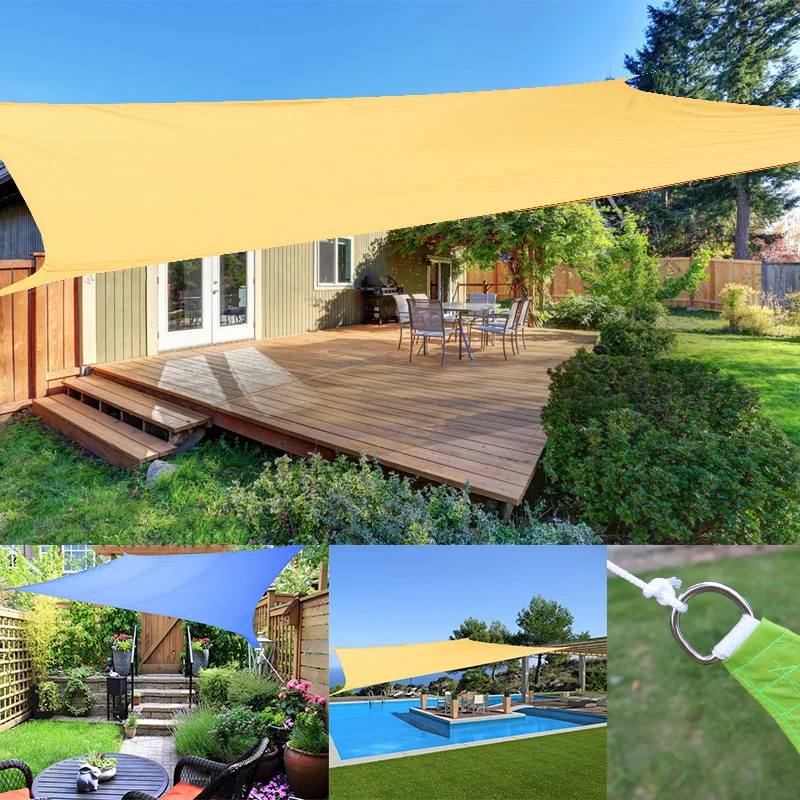Sunshade Awning Waterproof Large Ultralight Suspension Outdoor Camping Pool Garden Decorate Living Room Terrace Table Sun Beach