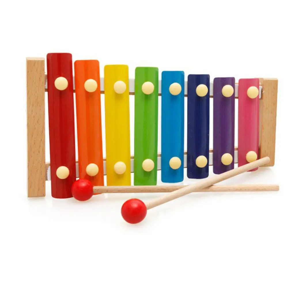 

Xylophone Toy Montessori Educational Toy Wooden Eight-Notes Frame Style Xylophone Children Kids Musical Funny Toys