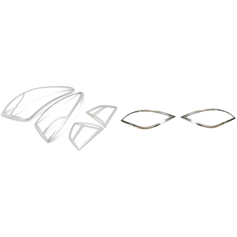

6X For Hyundai Tucson IX35 2010-2014 ABS Chrome Rear Taillight Lamp Hood