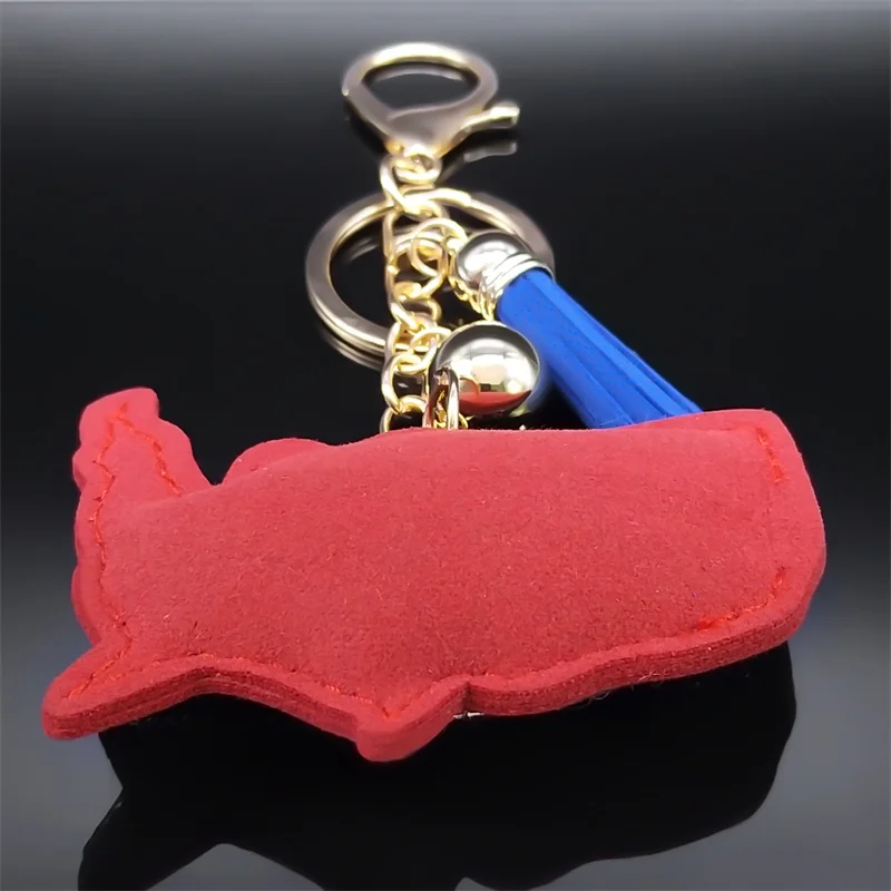 Брелок с американским флагом для женщин и мужчин брелок ключей золотого цвета