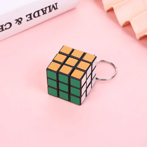Мини-головоломка 3x3 см, металлический брелок