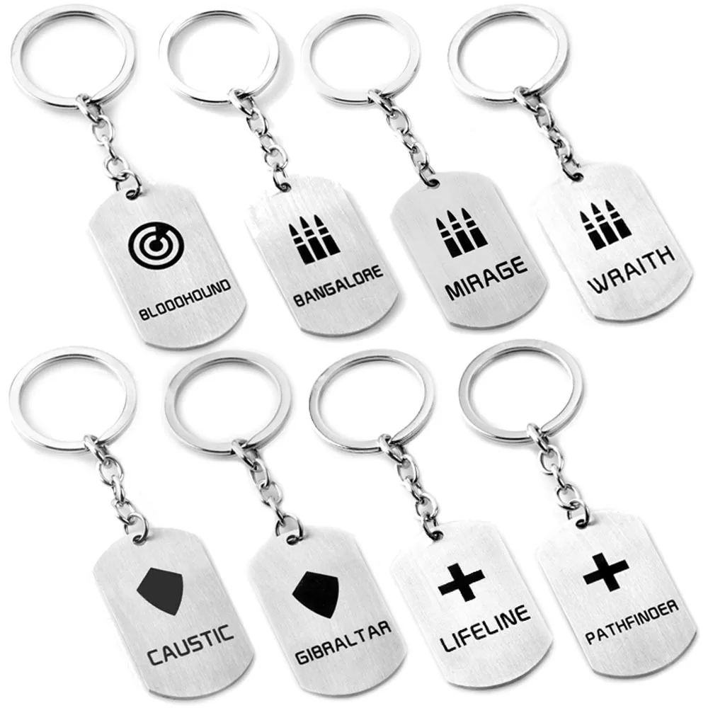 

Game Apex Legends Metal Keychain Stainless Steel Pendant Key Holder For Men Women Jewelry llaveros Souvenirs Trinket Keychain