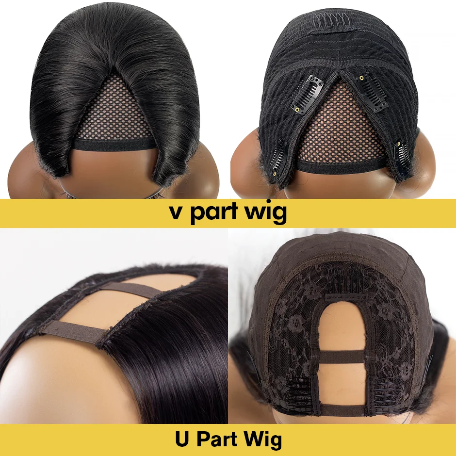 V U Part Wig Human Hair 250 Full Density Loose Deep Wave Brazilian Wigs On Sale Glueless Wear Go Water Wig For Women 30 34 Inch images - 6