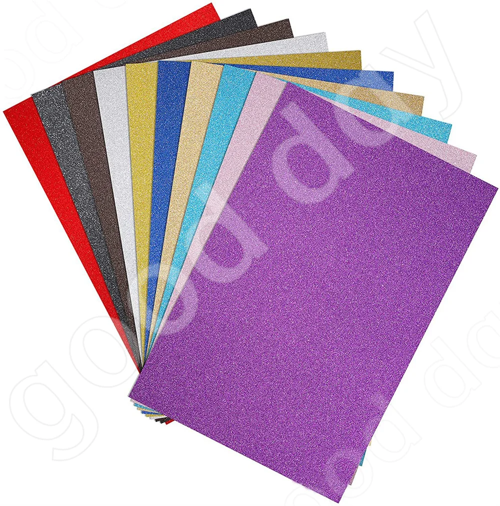 

250gms 6 Pcs A4 Gold Powder Paper Does Not Drop the Powder Golden Onion Paper Bright Powder Paper